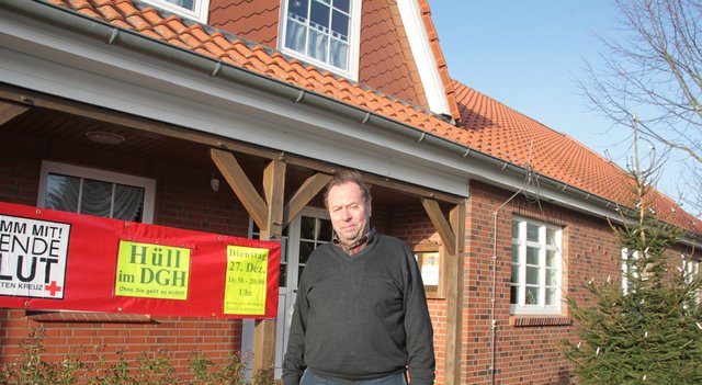 Wünscht sich eine Lockerung der Lärmvorschrift: Günter Andreas am Gemeinschaftshaus