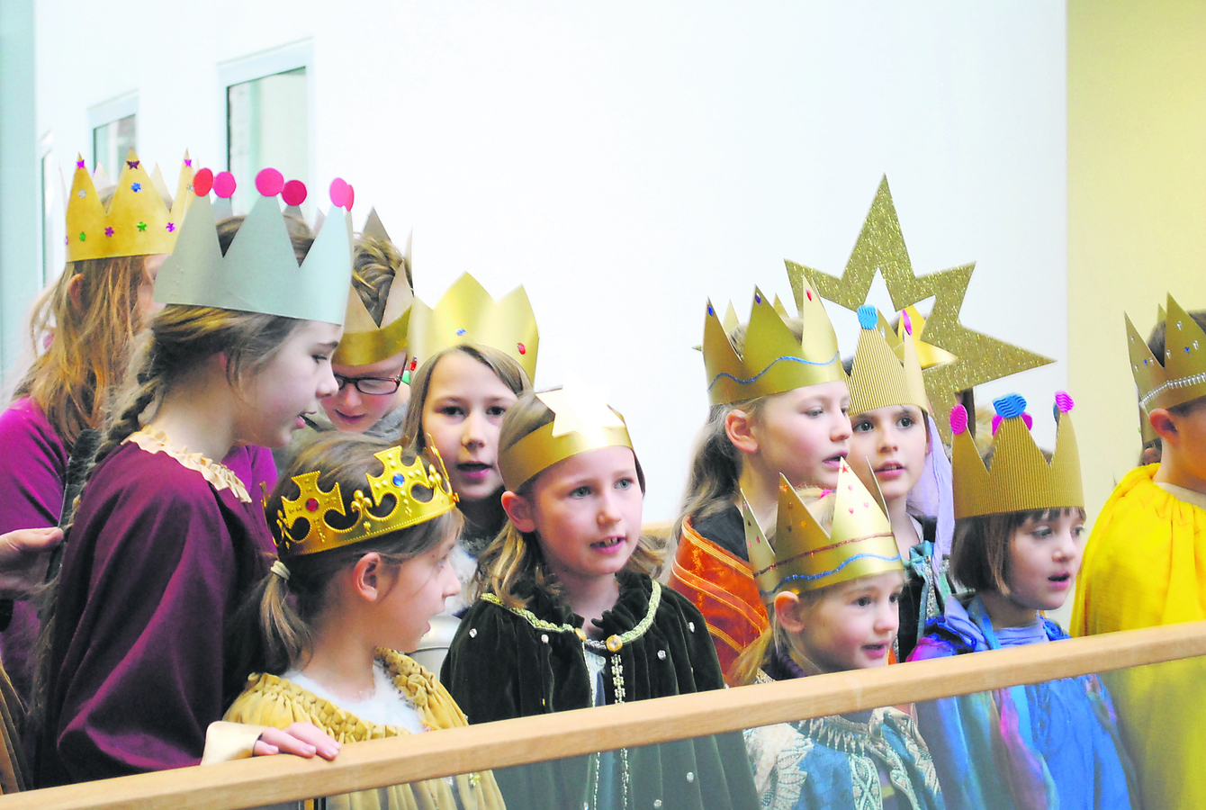 Die Sternensinger sind bei jedem neujahrtsempfang gern gesehene Gäste