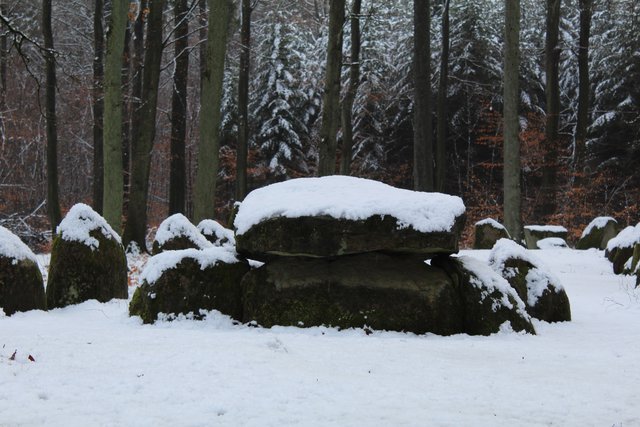 Hühnengräber im Klecker Wald