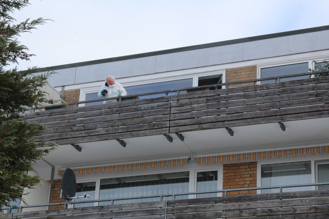 Die Spurensicherung bei der Arbeit