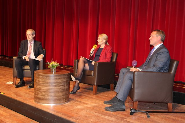 Talk über Digitalisierung: Thomas Windgassen (li.) mit DIHK-Präsident Dr. Eric Schweitzer