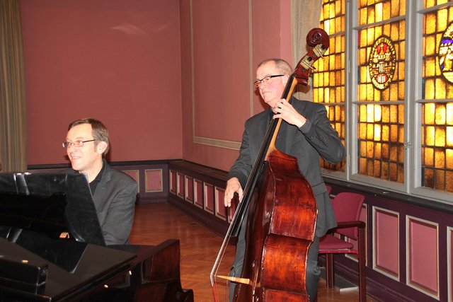 Das Jazz-Duo im Königsmarcksaal: Piano und Kontrabass
