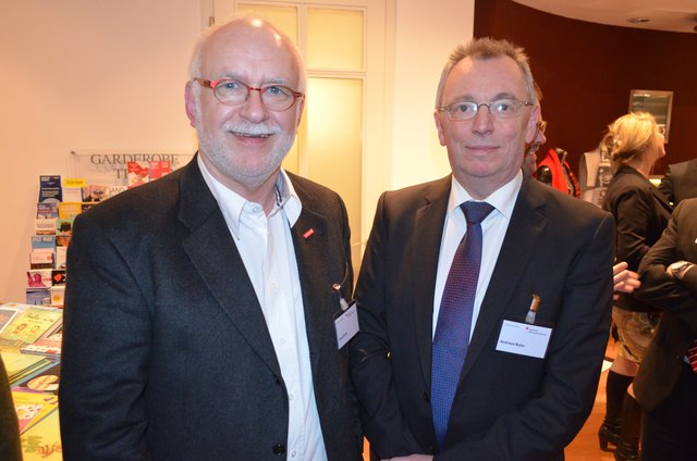 Handwerker unter sich: Uwe Kluth (li.) und Andreas Baier