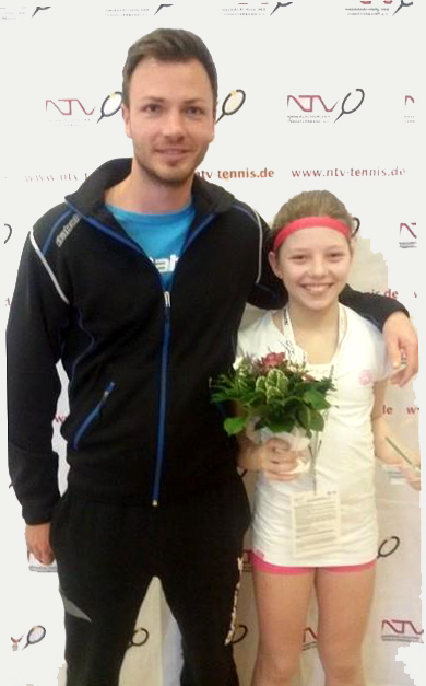 Julia Kämmerer mit Ihrem Trainer Artjom Agamov