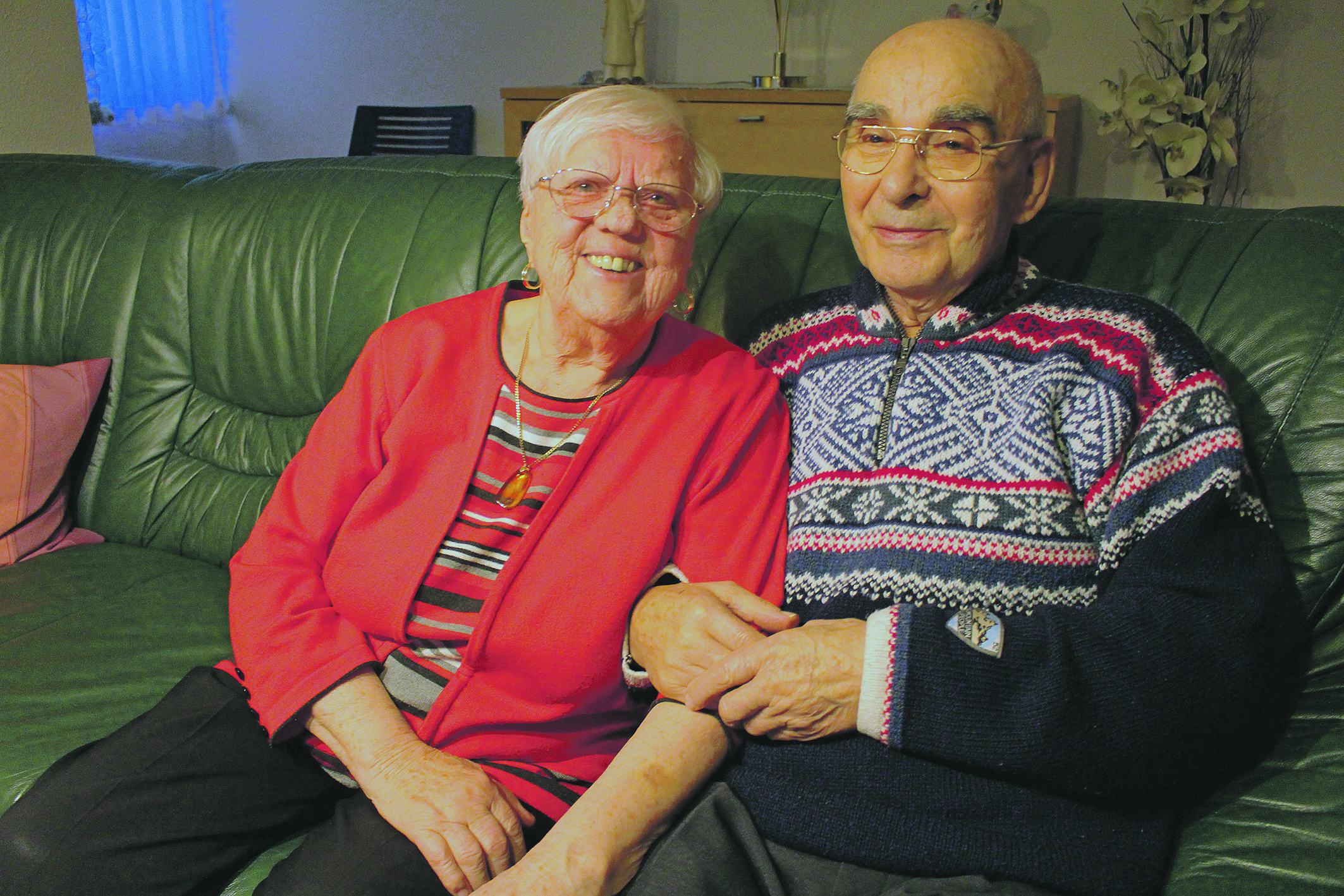 Noch immer ist die Liebe groß: Christa und Franz Landau haben sich vor 65 Jahren das Ja-Wort gegeben