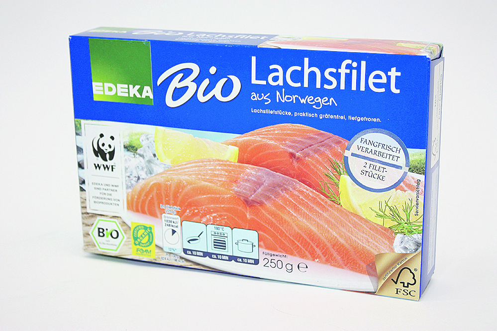 Mit dem DLG-Zeichen in Gold prämiert: das Bio-Lachsfilet