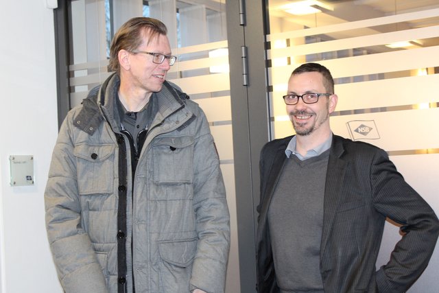 Carsten Meyn und Lars Oldach vom Arbeitskreis Medien im Wirtschaftsförderungsverein