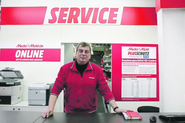 Garantiefall, Reparatur oder Austausch: Thomas Krause (Media Markt Buxtehude) findet im Reparaturfall für jeden Kunden die bestmögliche Lösung