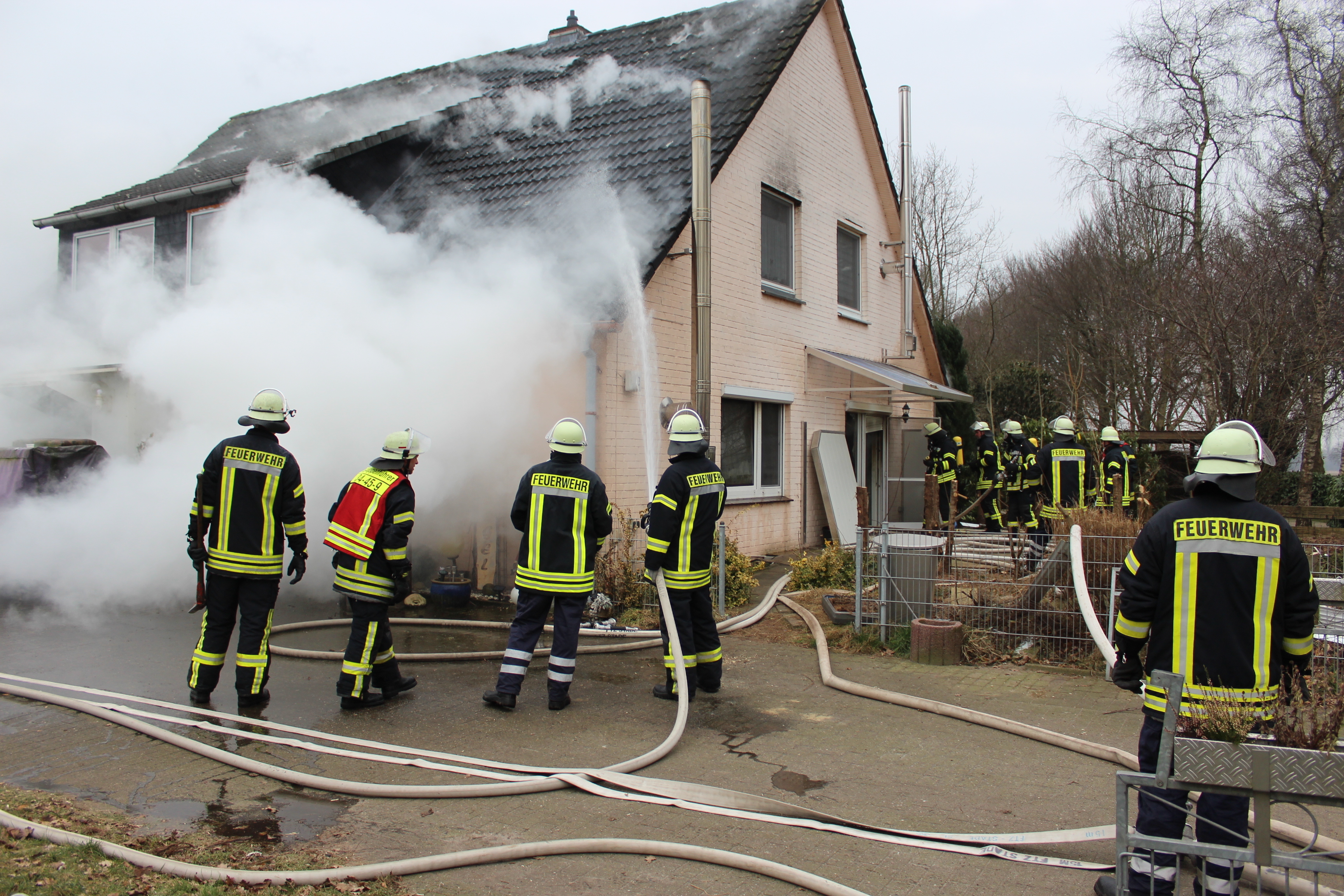Die Erdgeschosswohnung wurde fast komplett zerstört