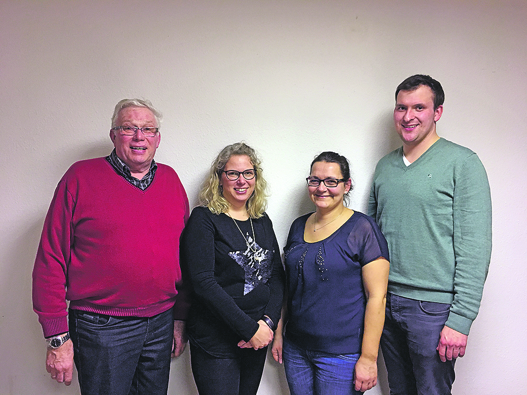 Der Vorstand mit (v. li.): Heinz und Yvonne Lohmann, Jessika Munkwitz und Jan Willmann