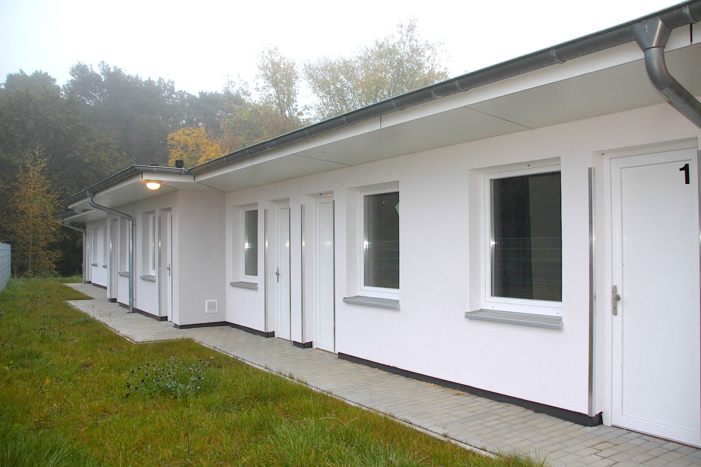 Die neuen Obachlosenunterkünfte an der Bundesstraße 73