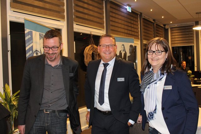 Die Vorstandsmitglieder Lars  Oldach, Stefan Babis und Silvia Hotopp-Prigge