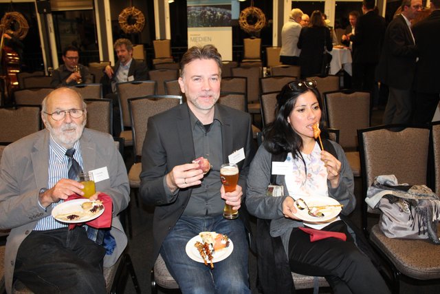 Georg Fasold, André Grote und Rosa Galvez-Grote