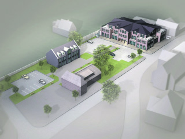So soll das Gesundheitszentrum (rechts im Bild) von Architekt Axel Brauer | Foto: Brauer Architekten