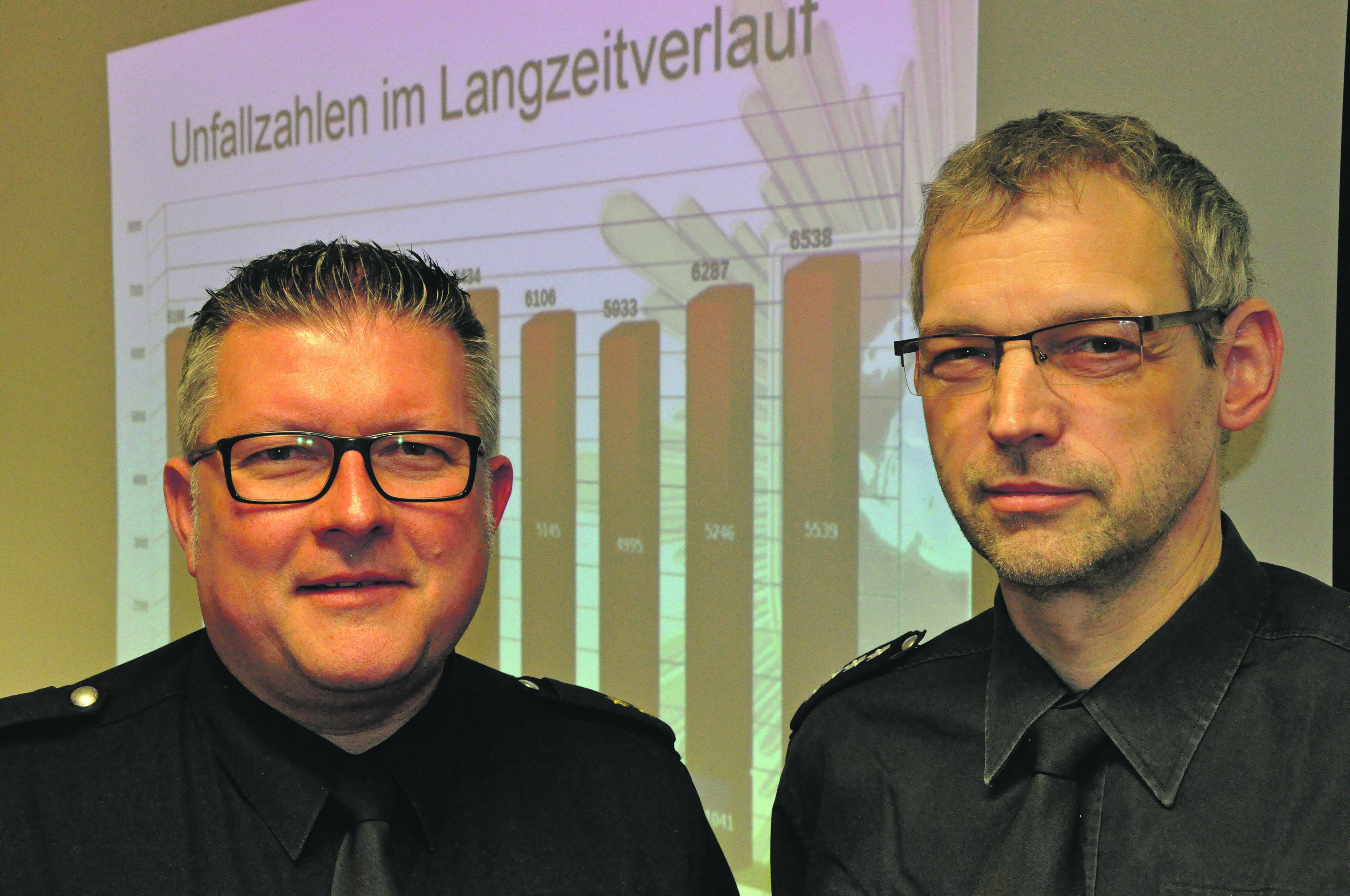 Stellten die Statistik vor: Wilfried Reinke (li.) und Frank Waldhaus