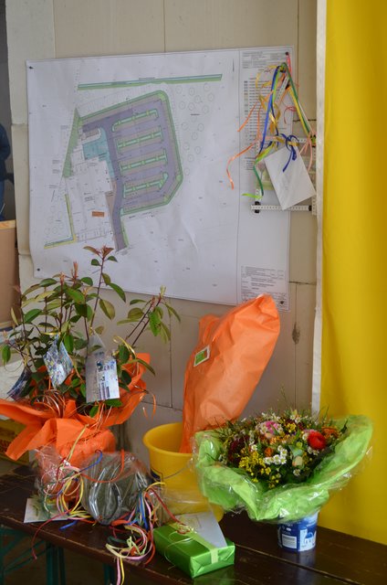 Es gab viele Geschenke zum Richtfest