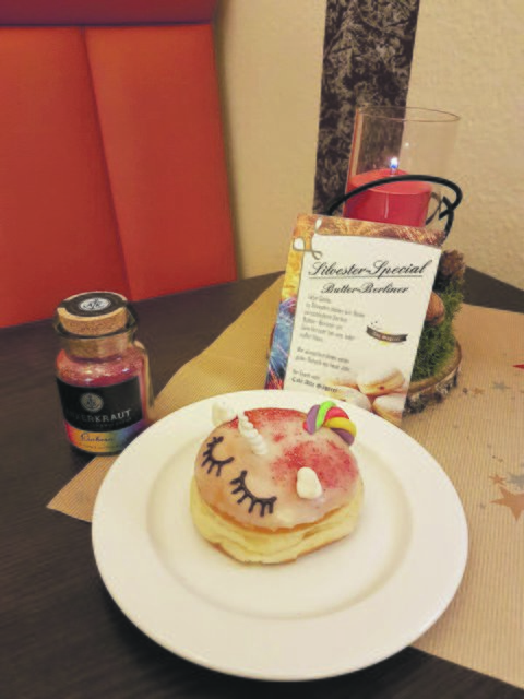 Sehr beliebt: die Einhorn-Berliner | Foto: Café Alte Sägerei