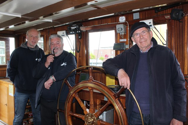 Die Mitglieder des Vereins "Alter Hafen" sind besorgt: Gerd Becker (v.li), Horst-Jürgen Tofern und Klaus Nagel