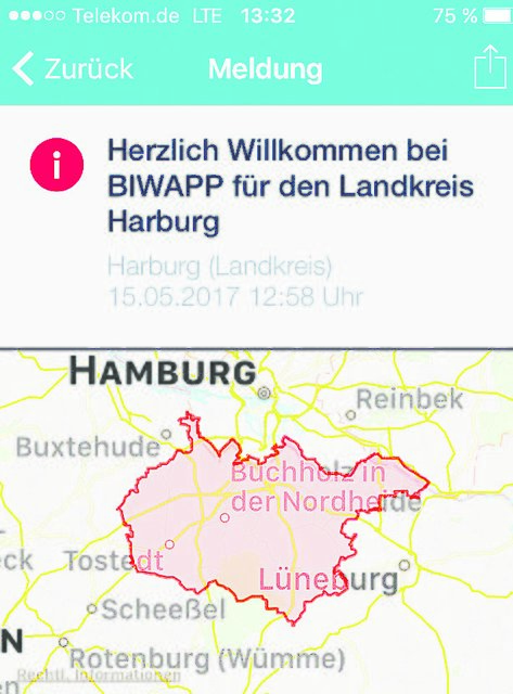 So sieht die Benutzeroberfläche der neuen App aus | Foto: Landkreis Harburg