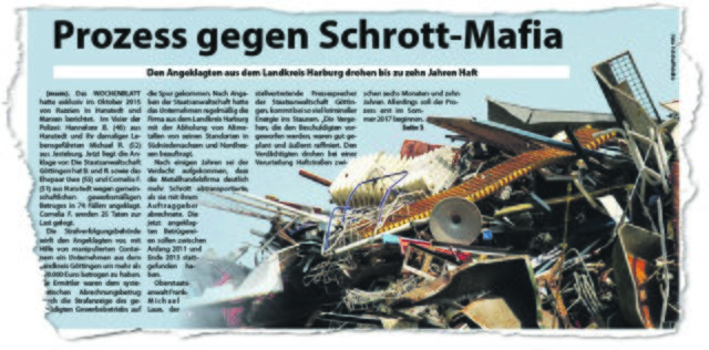 Im Oktober 2015 hatte das WOCHENBLATT erstmals
über die Machenschaften des Paares berichtet