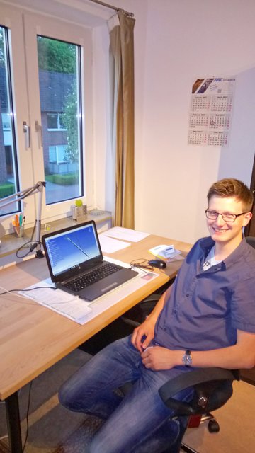 "Der Überflieger" der WG: Hagen Hagens | Foto: Hagens privat