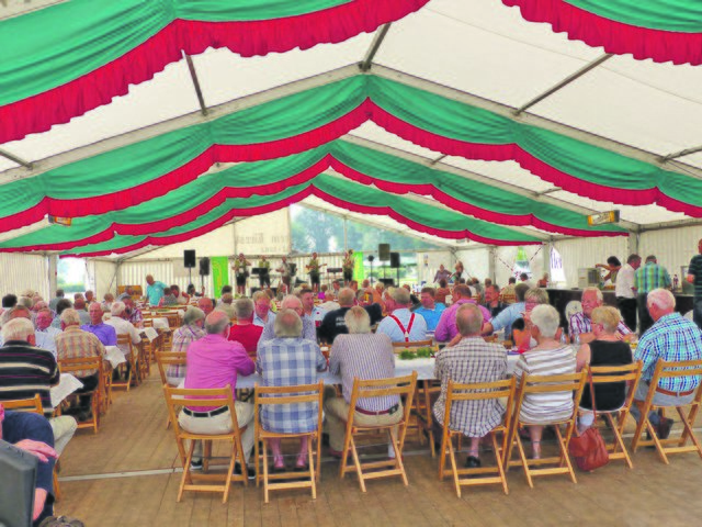 Geselligkeit beim Dorffest im Zelt | Foto: Archiv/sum