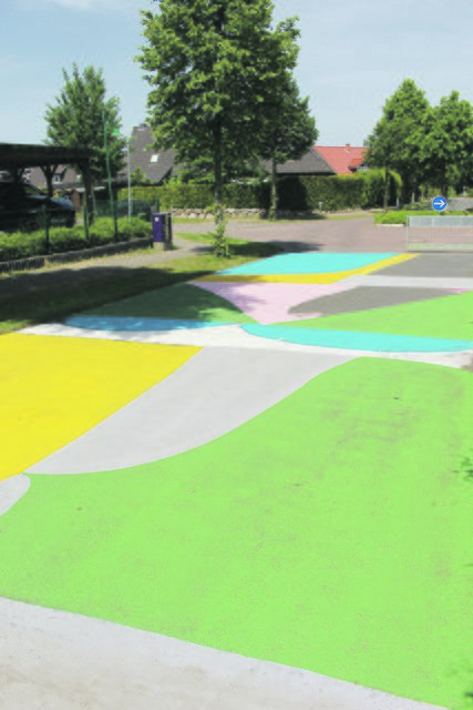 Die Arbeiten am Kunstpfad in der Straße Schaftrift haben am Montag begonnen