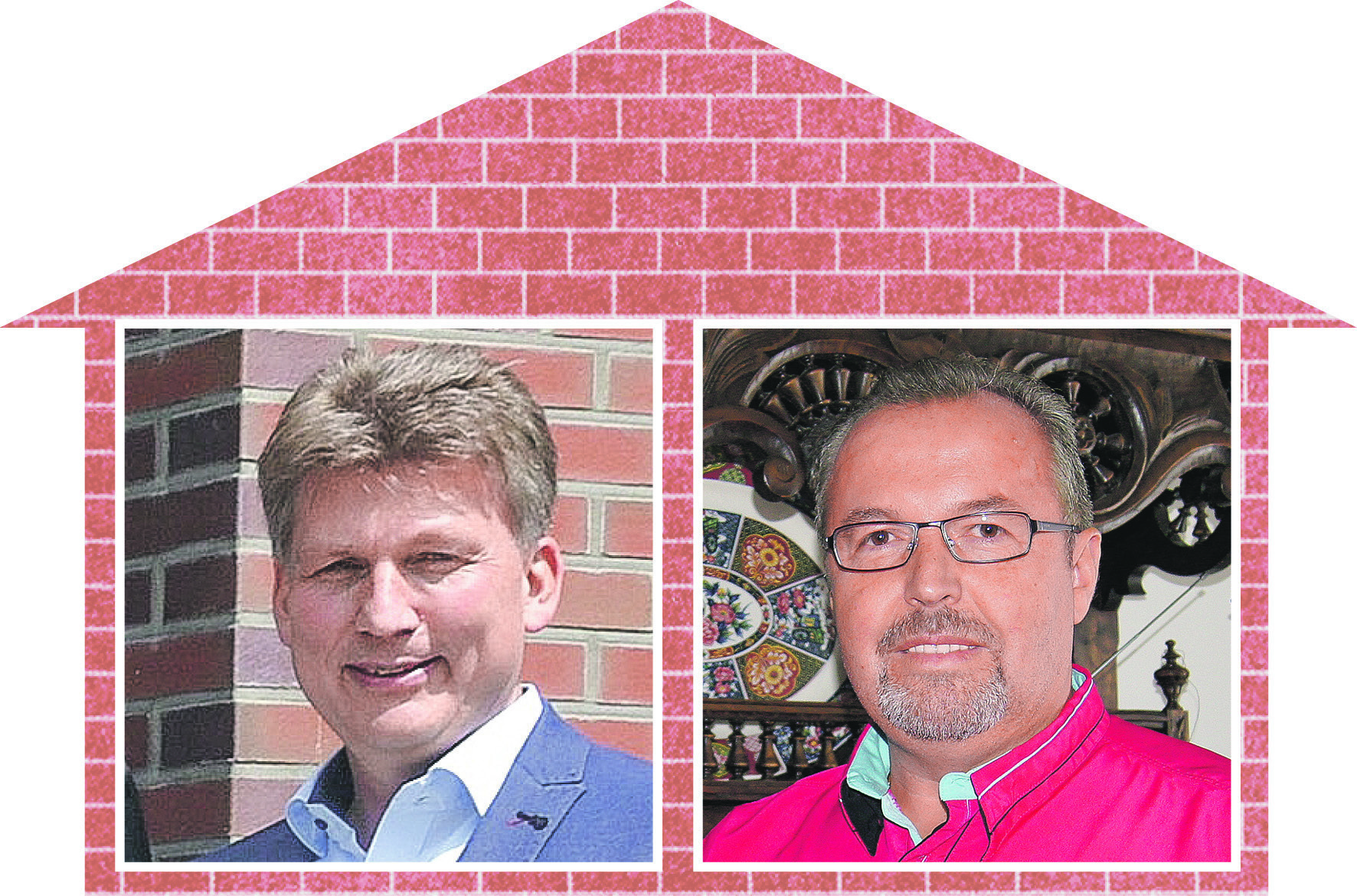 Nottensdorfs Bürgermeister Dierck Heins und Blidersdorfs Bürgermeister Rainer Schulz wollen gemeinsam mehr erereichen