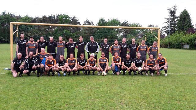 Die "Allstars" Mannschaft: Vom MTV eigens  zusammengetrommelt für das Abschiedsspiel