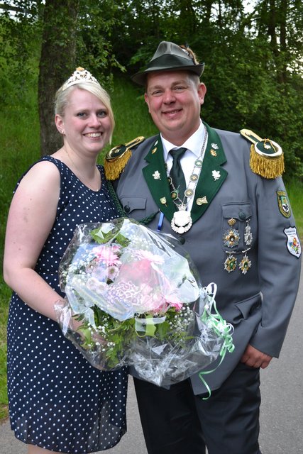 Das neue Königspaar: Michael Tollmien und Karina Wohlers