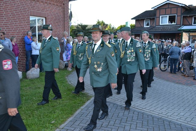 Die Abordnung des Schützenvereins Otter