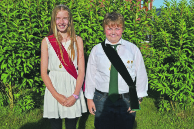 Das Kinderkönigspaar Kira-Marie Kanig und Jerrik Ott