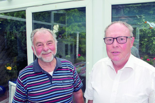 Geschäftsführer Joachim Preiß (re.) und Jürgen Möller werben für die Gilde
