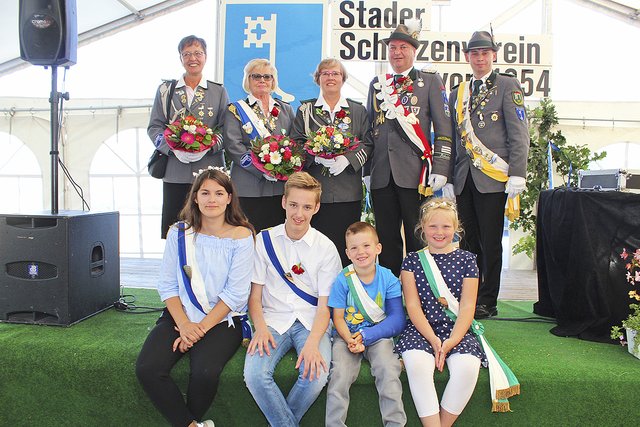 Die Würdenträger des Stader Schützenvereins | Foto: tk/SV Stade