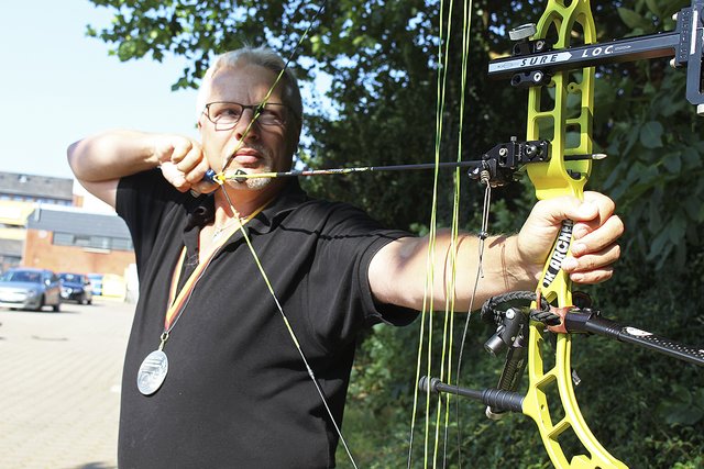 Martin Holm wurde mit dem Compoundbogen Zweiter bei der Deutschen Meisterschaft im Feldbogen-Schießen