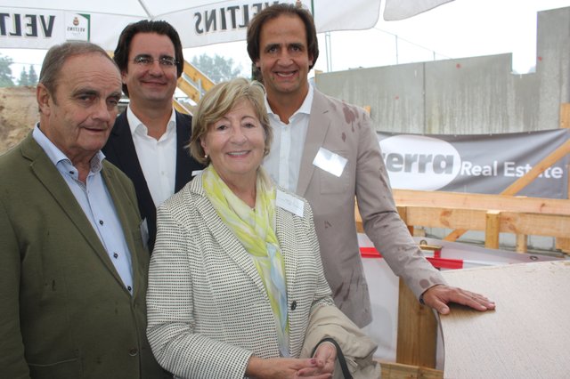 Stolz auf das neue Projekt: (v. li.) Bodo, Andreas, Hilke und Michael Tietz