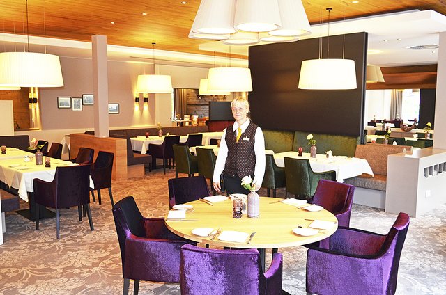Das Restaurant verbindet das klassische
Sellhorn mit modernem Ambiente