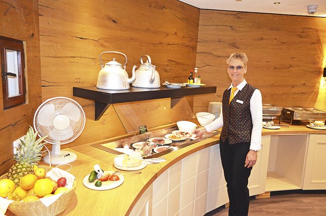 Das Frühstücksbuffet lädt zum Genießen ein