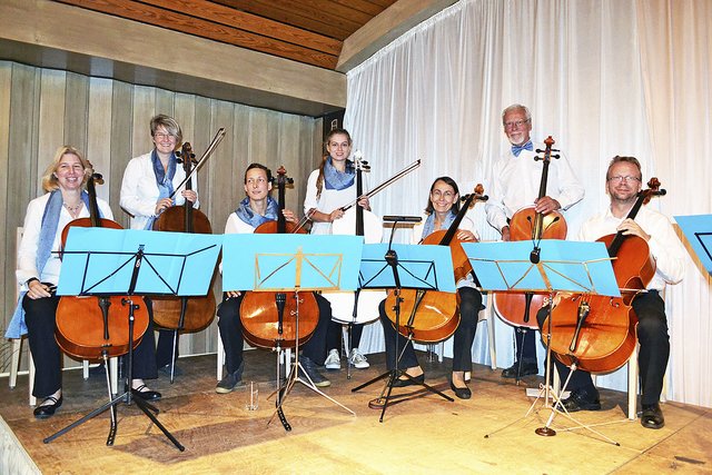 Das Ensemble Cellissimore umrahmte die Jubiläumsfeier musikalisch