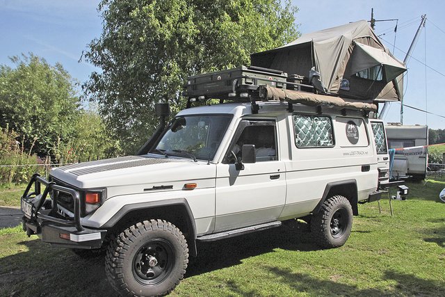 Reisefertig für Afrika: der umgebaute Toyota Landcruiser