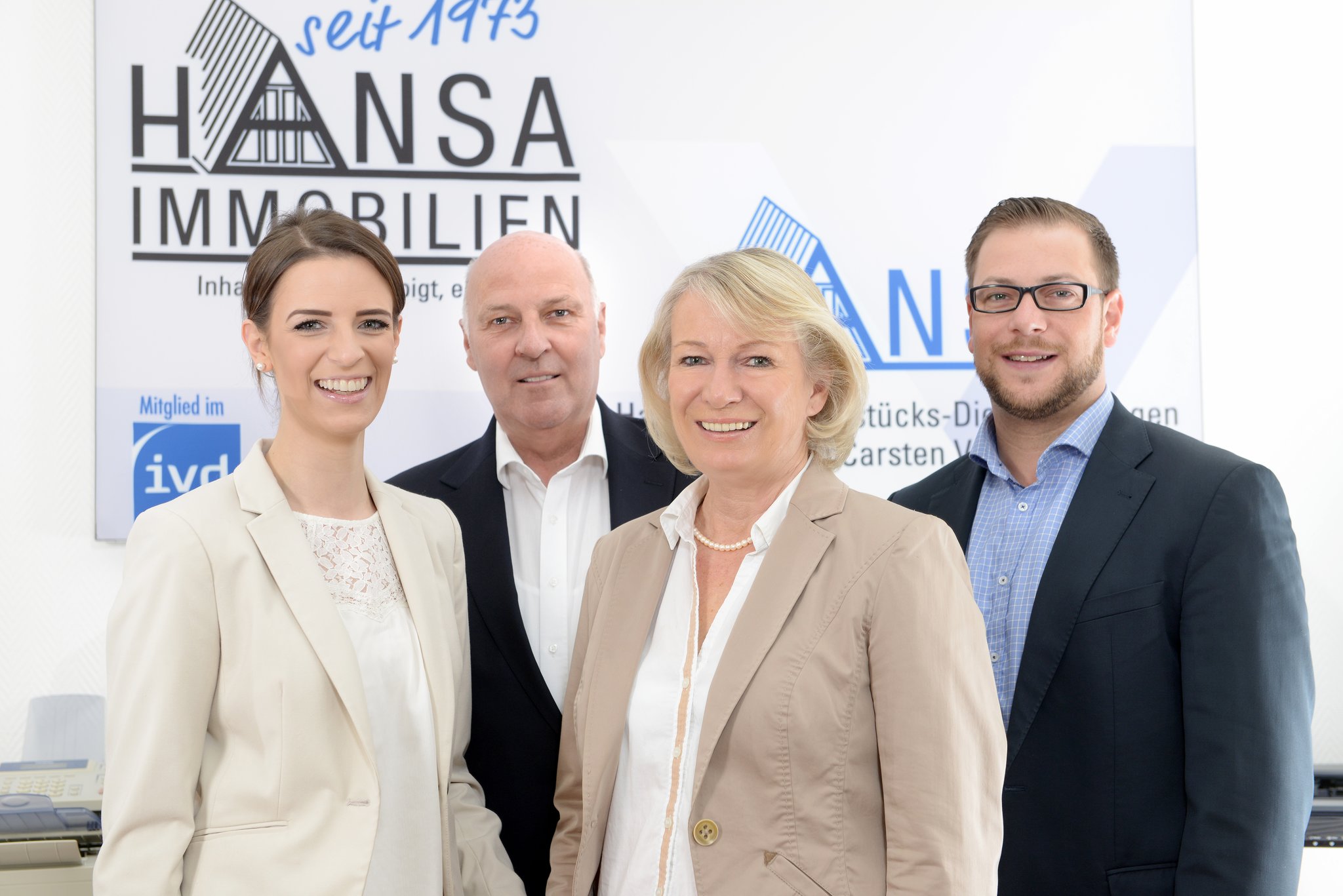 Dritte Generation bei Hansa Immobilien komplett dabei Stade