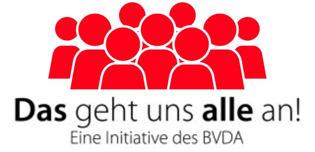 Das Logo der Aktion "Das geht uns alle an" des Bundesverbands Deutscher Anzeigenblätter | Foto: BVDA