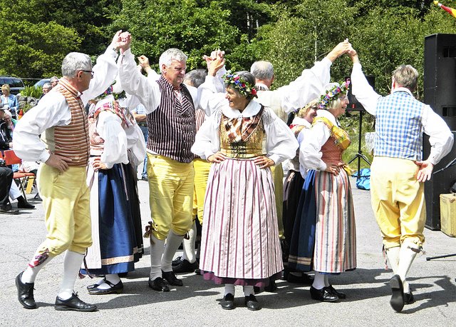 Die Tanzgruppe Karlshamn reist extra aus Schweden an