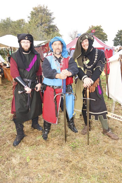 Drei stolze Ritter (v.li.): Sven Grot, Udo Onika und Arndt Pufahl