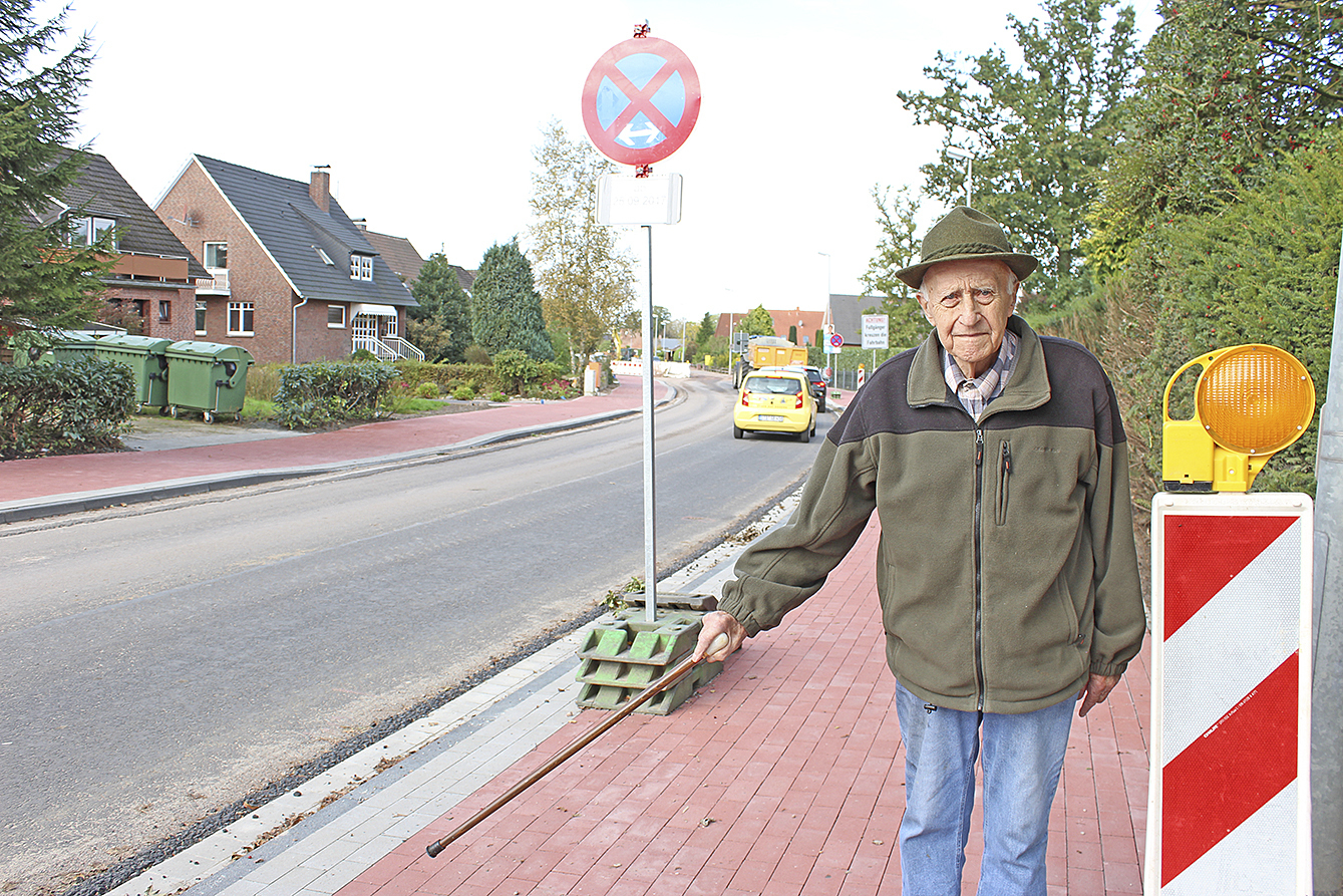 Otto-Ludwig Langbehn ist 96 Jahre alt und soll mehr als 100.000 Euro Ausbau-Beiträge zahlen