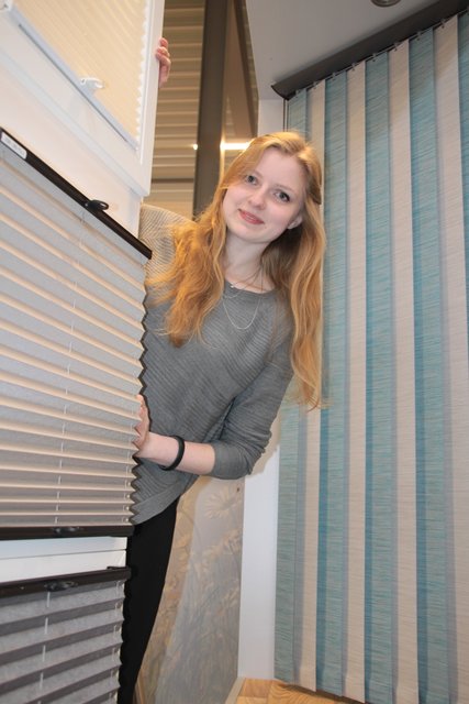 Setzt Fenster mit Plissee in Szene: Laura Böker