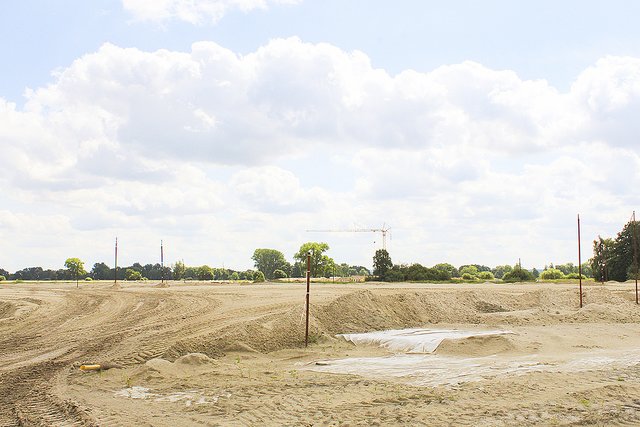 Diese "Sandwüste" wird die Buxtehuder A26-Abfahrt