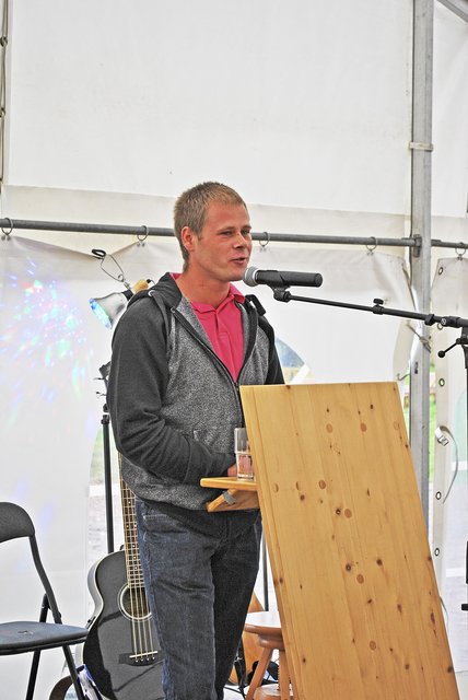 Begeistert vom Apartmenthaus: Bewohner Marcel Staritz