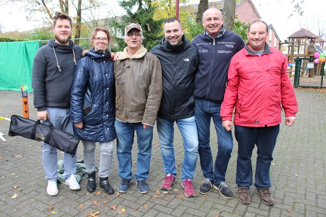 Die Mitglieder der Bogensparte des Maschener Schützenvereins waren zum ersten Mal dabei