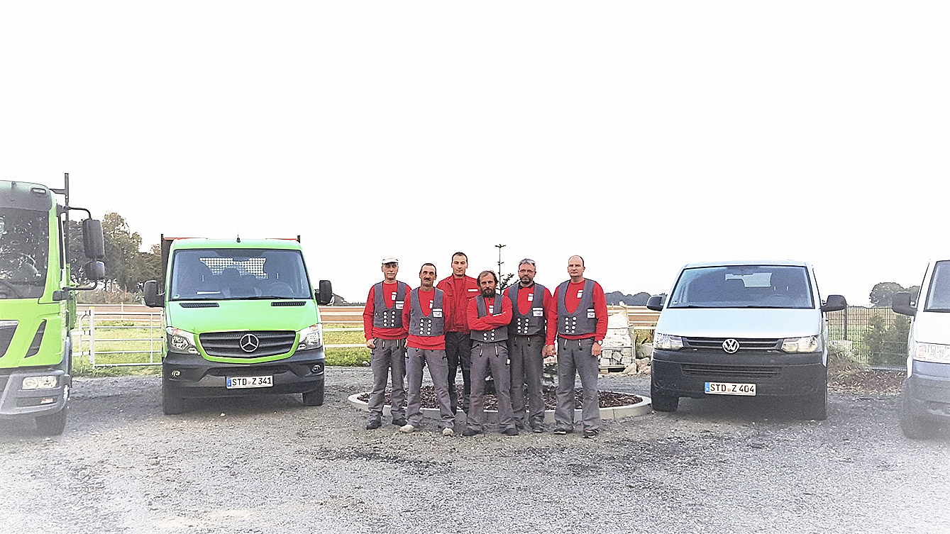Qualifiziert und engagiert: das Team vom Baugeschäft Zabel